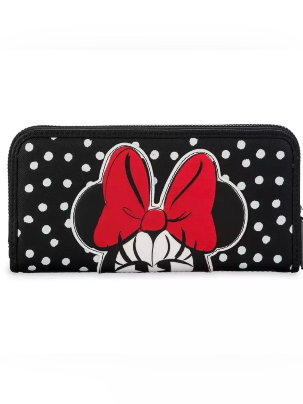 Disney Parks Loungefly Minnie Mouse Polka Dot Zip Wallet